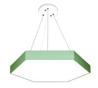 CWVYKNP Suspension LED Hexagonale Pour Bureaux Et Commerces, Couleur Macaron, Grand Plafonnier LED, Lumière Du Jour, Diamètre 60 Cm.