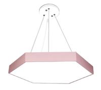 CWVYKNP Suspension LED Hexagonale Pour Bureaux Et Commerces, Couleur Macaron, Grand Plafonnier LED, Lumière Du Jour, Diamètre 60 Cm.