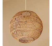 CWVYKNP Suspensions En Rotin Style Ferme Lustres Rustiques Tressés Serrés Pour Salle À Manger Suspensions Intérieures Style Bistro Plafonnier Suspendu Bohème Réglable De 119 Cm Pour Îlot De Cuisine