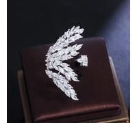 CWWZircons - bagues de luxe en zircone pour femmes, pavées de bleu Royal, grandes, rondes et épaisses, accessoire tendance, R208