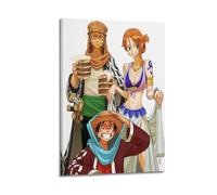 CWXBXQQ Poster d'anime One Piece Personnages Poster décoratif sur toile murale et image d'art moderne pour chambre à coucher 50 x 75 cm