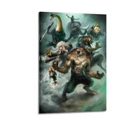 CWXBXQQ Poster de dessin animé One Piece - Peinture sur toile murale et image d'art moderne pour chambre à coucher - 50 x 75 cm