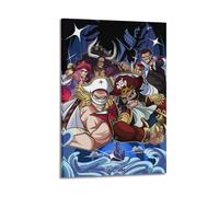 CWXBXQQ Poster de personnage animé One Piece - Peinture sur toile murale et image d'art moderne - Décoration familiale - 50 x 75 cm