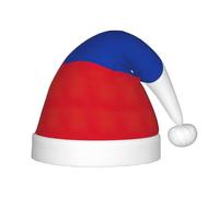 CWYHDUDOH Chapeau d'elfe de Noël imprimé drapeau russe pour enfants, casquette de Noël, vacances, Nouvel An, accessoires de costume