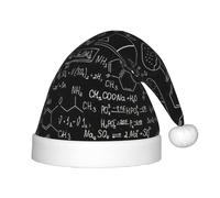CWYHDUDOH Illustration abstraite de la science chimie avec impression 3D - Chapeau d'elfe de Noël pour enfants - Casquette de Noël - Accessoires de costume de Nouvel An