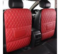 CWYLF 2 Pièce Protections Dossier de siège Voiture pour Mercedes Benz Vito W447 2016-2022, Protection Anti-Coups de Pied avec Rangement, protège la sellerie de la Boue,Red