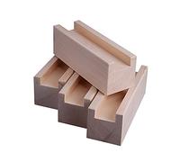 CWYP-043 Lot de 4 Élévateurs de Meubles Rehausseurs de Meubles en Bois, Table en Bois Lit de Bureau Riser Ascenseur Meubles Pieds de Levage Pieds jusqu'à (Size:10x1.5x10cm)