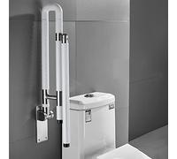 CWYP-40 Barre d'Appui Relevable pour WC Rabattable Acier INOX de sécurité salle bain Dappui Handicapé avec Des Jambes Convenable Aux Handicapés Enfants (60cm)