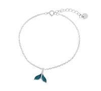 CWZZWS 925 Collier de Baleine en Argent Sterling pour Fille Cadeau Femmes Blue Sea Whale Sirène Bijoux de Queue en Gros - Collier de Queue de Baleine, Collier
