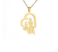 CWZZWS 925 Sterling Silver Mum and Me Collier, Mother Daughter Heart Collier for Women and Girls, Mom Daughter Collier, Collier de crèche, Maman et Moi Collier, Collier de Mère Fille Pilt pour 2