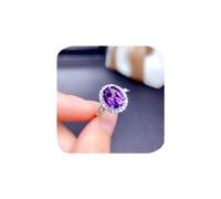 CWZZWS Anneau de halo ovale pour les femmes 14 km bague de mariage plaqué Falet de fiançailles Ring de fiançailles en zircone cubique Anneaux de bride