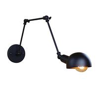 CWZZWS Appliques murales réglables Noires créatives Iron Art Mur Léger Home Home Living Room Corridor Asle Miroir de Lampe de Couche