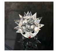 CWZZWS Artisanat de hérisson en Verre de Cristal Fait à la Main, Figurines d'animaux à Quartz, Presse-Papier, décoration de la Maison, Ornements, Cadeaux, Souvenirs, Cadeaux de Richesse (Couleur :