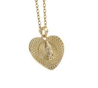 CWZZWS Bijoux Nouveau 2025 Arrivée Exquise Virgin Mary Heart Medal Pendant Notre-Lady of Guadalupe