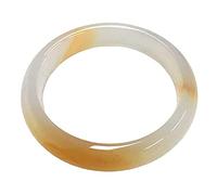 CWZZWS Bracelet de bracelet d'agate naturel pour les accessoires pour femmes, élégants bracelets de jade classiques faits à la main avec boîte à bijoux (62 mm)