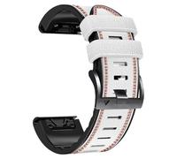CWZZWS Bracelet de sangle de 26 mm 22 mm pour Fenix 7 7x 6 6x Pro 5x plus 3hr 945 955 pour TACTIX Bravo Delta Mk2i en cuir Silicone Watch Band