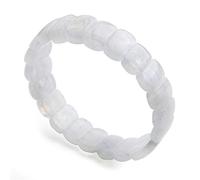 CWZZWS Bracelet en cristal Natural White Moonstone Sunstone