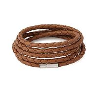 CWZZWS Bracelet Fashion Men and Women Decoration tissée à la main tendance brun clair punk présent Creative Unique Retro Pop