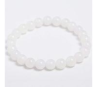CWZZWS Bracelet Jade, bracelet chinois, bracelet de bracelet à perles Jade Natural Jadeite 8 mm avec une richesse attire et bonne chance. (10 mm)