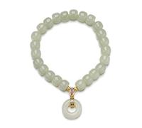 CWZZWS Bracelet jade, hetian jade coquette de boucle de boucle