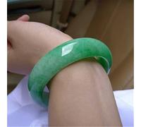 CWZZWS Bracelet Vert Jade pour Bijoux (Couleur de la Pierre : Taille 54-56 mm)