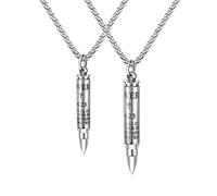 CWZZWS Colliers de balle de style pour hommes et femmes et chaîne de liaison biblique 3 couleurs Pendant un pendentif non cintré pour le cadeau masculin