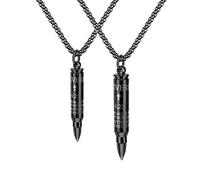 CWZZWS Colliers de balle de style pour hommes et femmes et chaîne de liaison biblique 3 couleurs Pendant un pendentif non cintré pour le cadeau masculin
