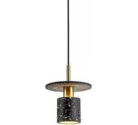 CWZZWS Fixes d'éclairage à Monture à Chasse Robuste E27 Base Plafond à tête chaner Japonais Style Minimaliste Ciment Suspendu, Porche, librairie, pendance de Restaurant Light (Sombre)