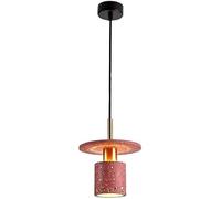 CWZZWS Fixes d'éclairage à Monture à Chasse Robuste E27 Base Plafond à tête chaner Japonais Style Minimaliste Ciment Suspendu, Porche, librairie, pendance de Restaurant Light (Sombre)