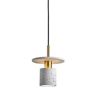 CWZZWS Fixes d'éclairage à Monture à Chasse Robuste E27 Base Plafond à tête chaner Japonais Style Minimaliste Ciment Suspendu, Porche, librairie, pendance de Restaurant Light (Sombre)