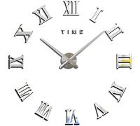 CWZZWS Horloge Murale Art Horloge Roman Numerals Corloge Murale Grand 100 cm 3D DIY CLORME MURME MIRMOR sans COMPROCHE CORLOGE Mur