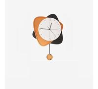 CWZZWS Horloge Murale décorative Simple décoration Maison Horloge Murale Chambre Chambre/Salon/Bureau/étude décoration créative Pendentif Swing Silencieux sans Cocher