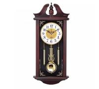 CWZZWS Horloge Murale Horloge Murale Salon Imitation en Bois Quartz Horloge Swing horloges murales créatives remanieuses horloges Pendulum horloges murales pour Le Salon (c)
