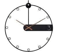 CWZZWS Horloge Murale Horloge Murale silencieuse Vintage métal Rond 18 Pouces Horloge Suspendue pour la Maison Cuisine intérieure décorative, Batterie, décoration d'horloges