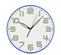 CWZZWS Horloge Murale silencieuse, 14 Pouces Excellent Couvre-Verre de Mouvement de Balayage précis, décoratif pour la Cuisine, Vie