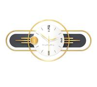 CWZZWS Horloge Nordique légère de Luxe légère, décoration de Salon à la Mode Moderne, Horloge de Quartz silencieuse créative Suspendue à la Mode Simple, Un