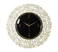 CWZZWS Horloges murales pour Le Salon Grande Horloge Murale Moderne décorative Métal Horloges murales du Milieu du siècle, Horloge Non tournée silencieuse, décoration d'art à la Maison Moderne