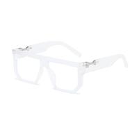 CWZZWS Lunettes de Soleil de Bouclier de Mode décorer Le critère de résine Vintage Tendance Occasionnelle des Lunettes UV400