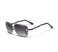 CWZZWS Lunettes de Soleil polarisées pour Femmes, Verres dégradés, Grande Monture, UV400, Ombre surdimensionnée pour Vacances