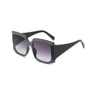CWZZWS Lunettes de Soleil surdimensionnées pour Femmes, Lunettes de Soleil dégradées à Grande Monture, Ombre Uv400