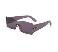 CWZZWS Lunettes sans Joie pour Femmes Hommes Rectangle décoratif Une pièce