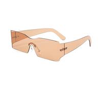 CWZZWS Lunettes sans Joie pour Femmes Hommes Rectangle décoratif Une pièce