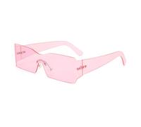 CWZZWS Lunettes sans Joie pour Femmes Hommes Rectangle décoratif Une pièce