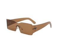 CWZZWS Lunettes sans Joie pour Femmes Hommes Rectangle décoratif Une pièce