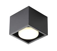 CWZZWS Lustres, Simple LED Moderne Mural monté Downlight carré calandre Lumineuse Simple plafonnier plafonnier Balcon Couloir coulonnes d'allumage plafonnier Murs de Lampe de Lampe de Lampe Noire