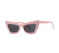 CWZZWS Nouveau 2025 Cat's Eye Femmes Lunettes de Soleil Cadre de Bord ondulé Rétro Shades UV400 Punk Rivets Sun Glasse