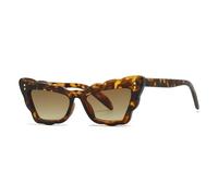 CWZZWS Nouveau 2025 Cat's Eye Femmes Lunettes de Soleil Cadre de Bord ondulé Rétro Shades UV400 Punk Rivets Sun Glasse