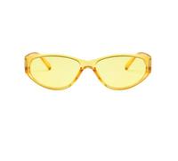 CWZZWS Nouveau 2025 Fashion Small Small One Piece Sunglasses Femmes Vintage Cat's Eye Sun Glasse pour Femme Unique Punk Shades UV400