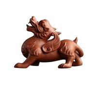 CWZZWS Ornements Sculpture Chinois Purple Argile Thé à thé Ornement Pixiu Modèle Restion attirant Feng Shui Ornement Home Decorations Feng Shui (Wolf Grey)