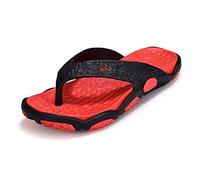 CWZZWS Pantoufles masculines Les tongs d'été flipper manchettes homme maison pour hommes chaussures de sandales masculines doux confort chaussure de plage décontractée (vert noir, 9,5)